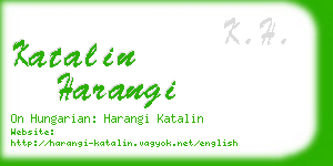 katalin harangi business card